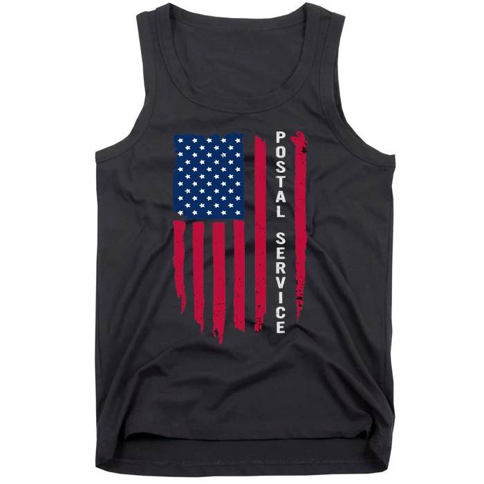 Us Postal Service Memorial Day Proud Postal Worker Tank Top