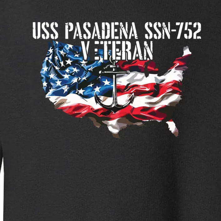 Uss Pasadena Ssn793 Attack Submarine Veteran Us Flag Premium Toddler Sweatshirt