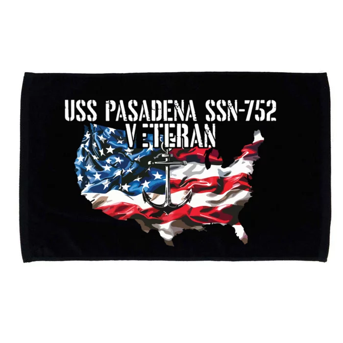 Uss Pasadena Ssn793 Attack Submarine Veteran Us Flag Premium Microfiber Hand Towel