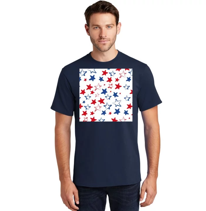 USA Pattern Stars Tall T-Shirt