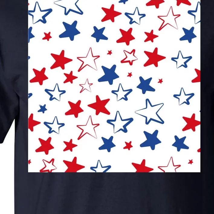 USA Pattern Stars Tall T-Shirt