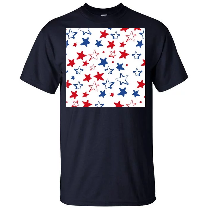 USA Pattern Stars Tall T-Shirt