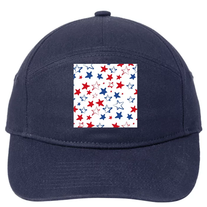 USA Pattern Stars 7-Panel Snapback Hat