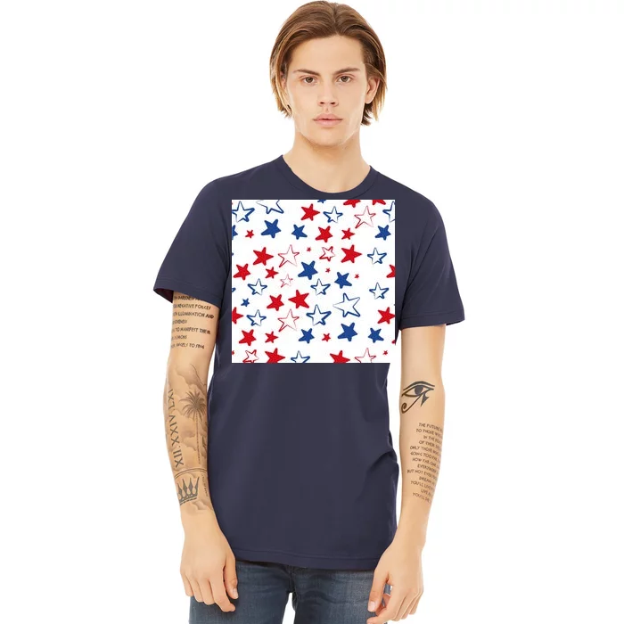 USA Pattern Stars Premium T-Shirt