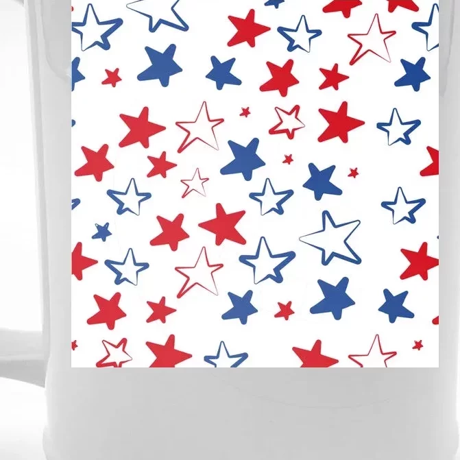 USA Pattern Stars Front & Back Beer Stein