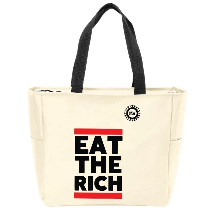 UAW President Shawn Fain Eat The Rich Zip Tote Bag