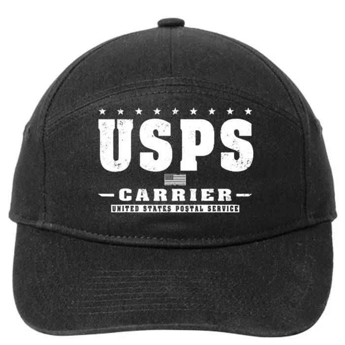 Us Postal Service Carrier Distressed 7-Panel Snapback Hat