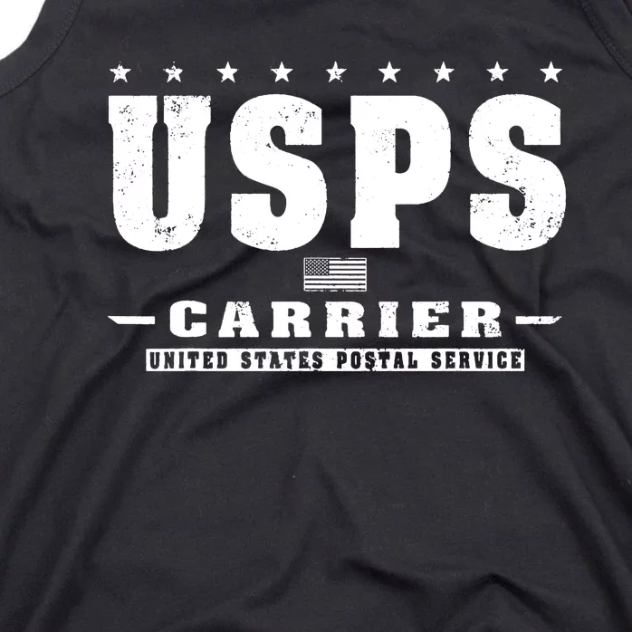 Us Postal Service Carrier Distressed Tank Top