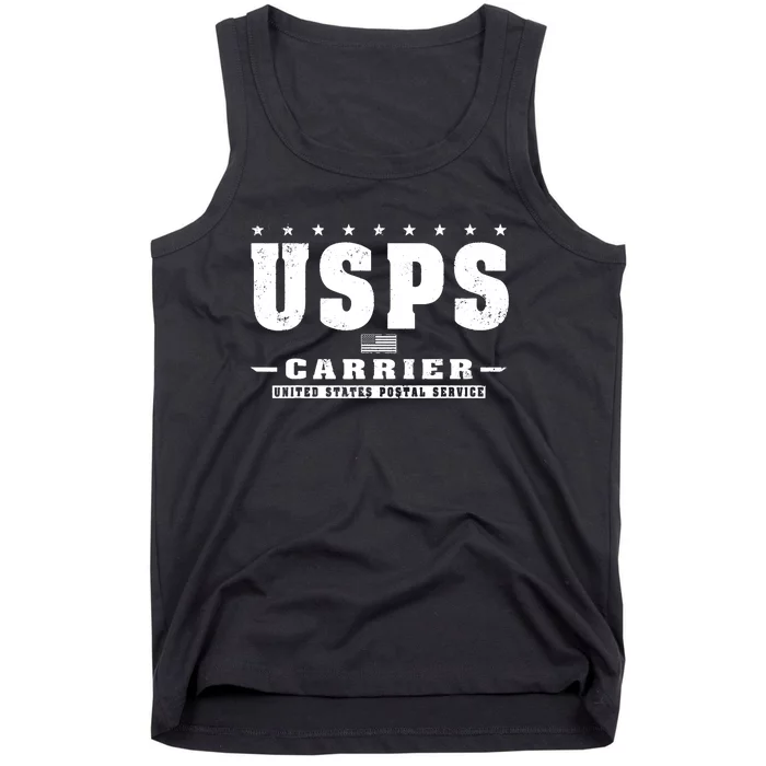 Us Postal Service Carrier Distressed Tank Top