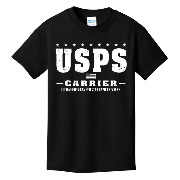 Us Postal Service Carrier Distressed Kids T-Shirt