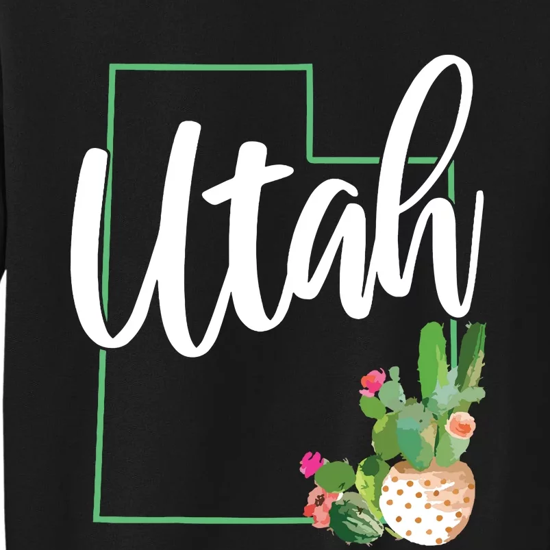 Utah Pride State Map Cactus Sweatshirt