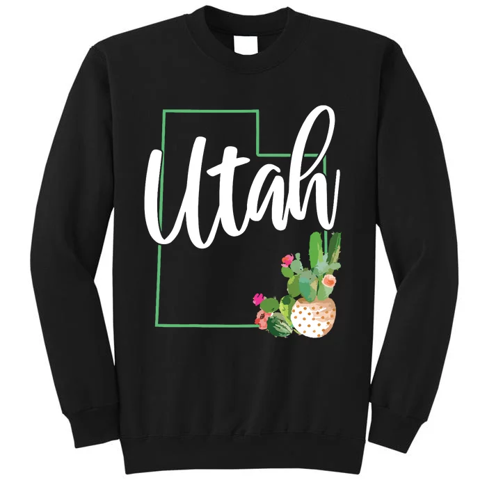 Utah Pride State Map Cactus Sweatshirt