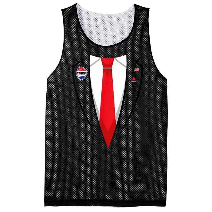 Usa President Trump Suit Mesh Reversible Basketball Jersey Tank