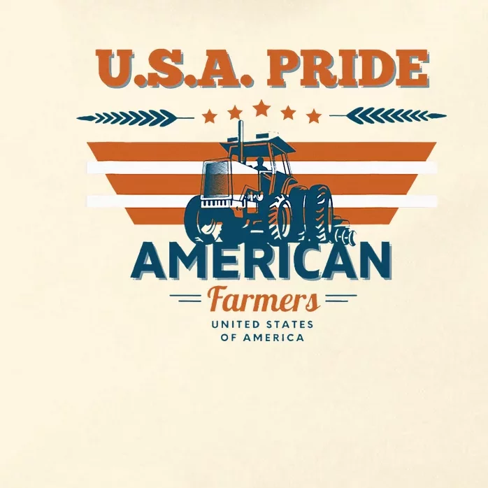 Usa Pride The American Farmers Support Zip Tote Bag