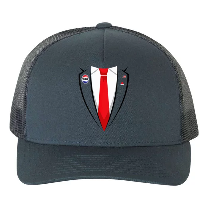 Usa President Trump Suit Halloween 2024 Yupoong Adult 5-Panel Trucker Hat