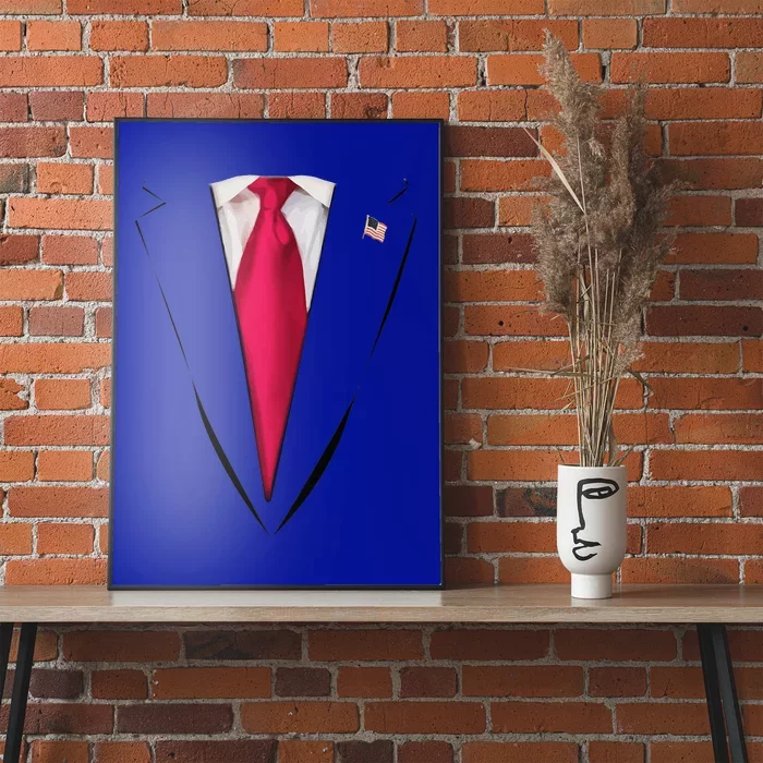 Usa President Trump Suit Easy Halloween Costume Poster