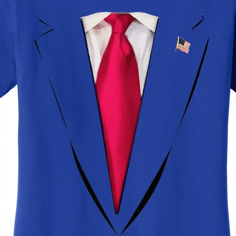 Usa President Trump Suit Easy Halloween Costume Women's T-Shirt