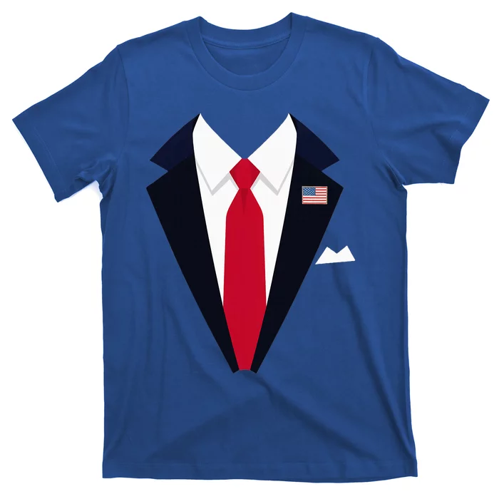 Usa President Trump Suit Easy Halloween Costume T-Shirt