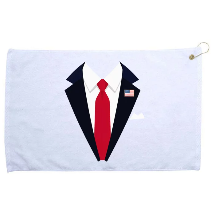 Usa President Trump Suit Easy Halloween Costume Grommeted Golf Towel