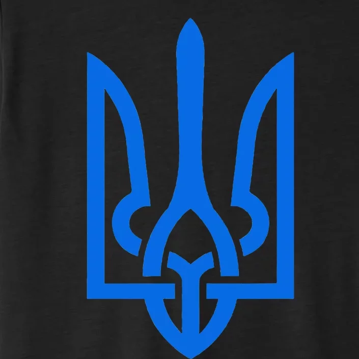 Ukrainian Patriotic Tryzub Trident Stand With Ukraine ChromaSoft Performance T-Shirt