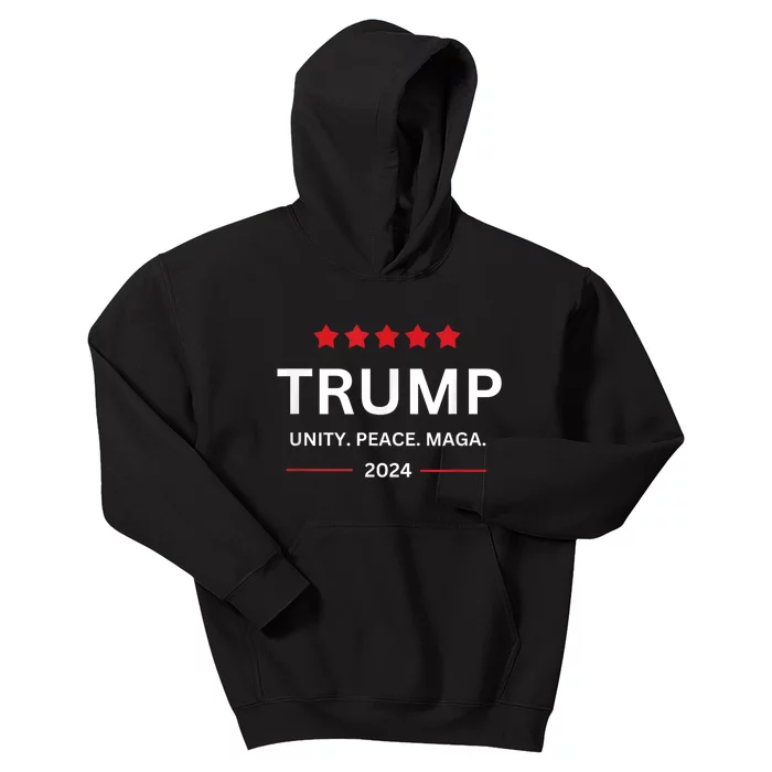 Unity Peace Trump 2024 Kids Hoodie