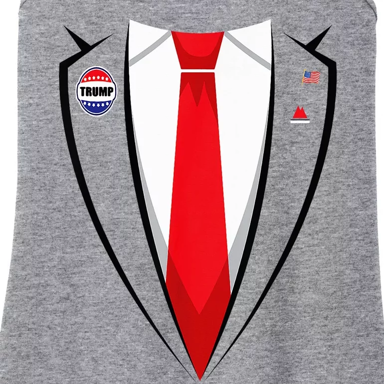 Usa President Trump Suit Halloween 2024 Ladies Essential Tank