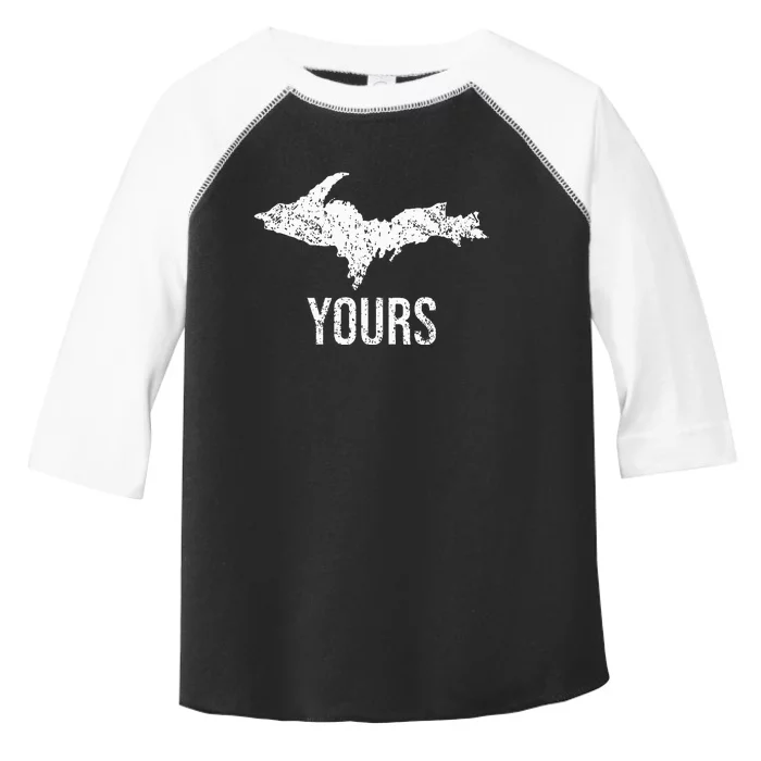 Upper Peninsula Up Yours Yooper Pride Michigan Roots Toddler Fine Jersey T-Shirt