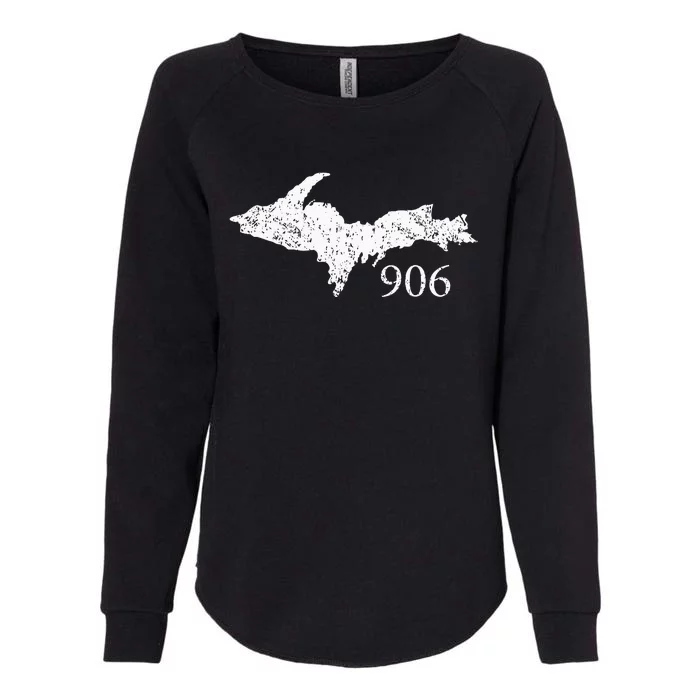 Upper Peninsula UP 906 Yooper Pride Michigan Roots Womens California Wash Sweatshirt