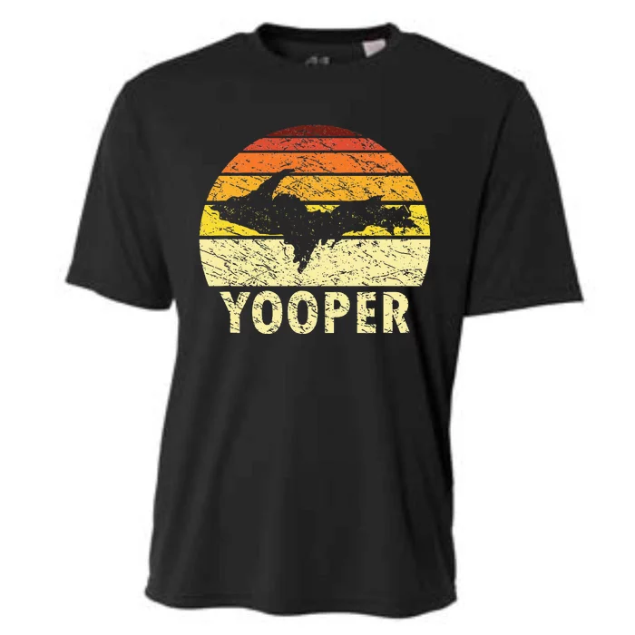 Upper Peninsula Up Yooper Pride Michigan Roots Cooling Performance Crew T-Shirt