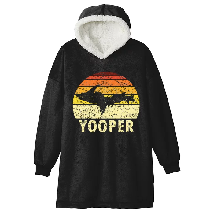 Upper Peninsula Up Yooper Pride Michigan Roots Hooded Wearable Blanket