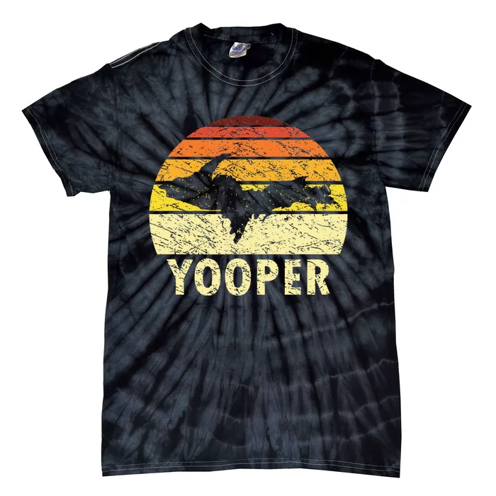 Upper Peninsula Up Yooper Pride Michigan Roots Tie-Dye T-Shirt