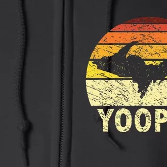 Upper Peninsula Up Yooper Pride Michigan Roots Full Zip Hoodie