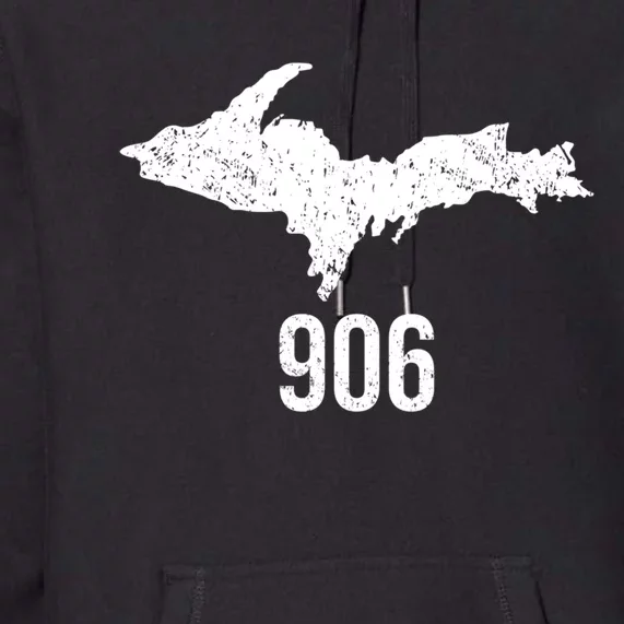 Upper Peninsula Up 906 Yooper Pride Michigan Roots Gift Premium Hoodie