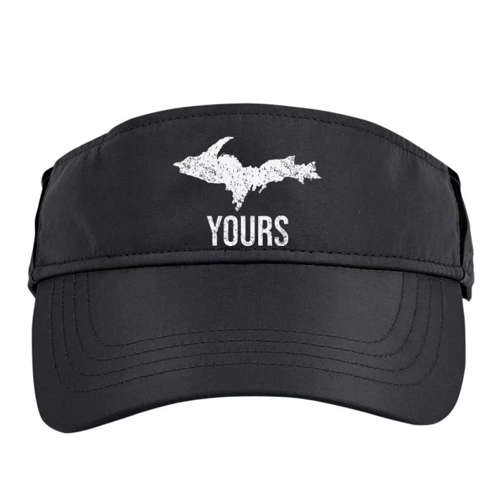 Upper Peninsula Up Yours Yooper Pride Michigan Roots Adult Drive Performance Visor