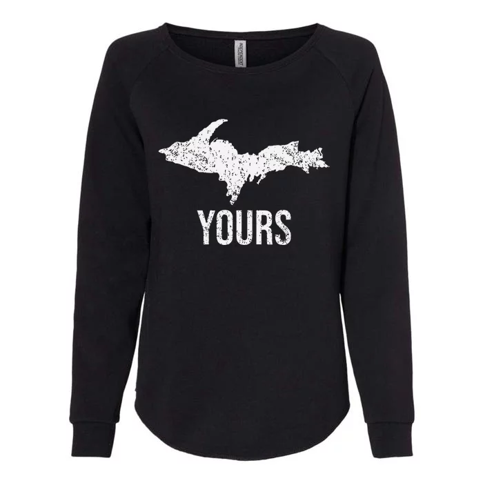 Upper Peninsula Up Yours Yooper Pride Michigan Roots Womens California Wash Sweatshirt