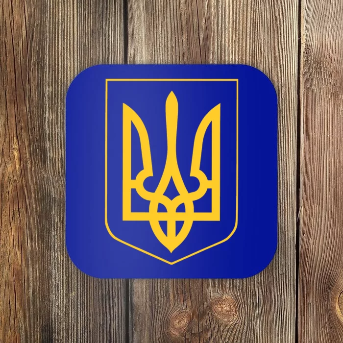 Ukraine Pride Ukrainian Coat Of Arms Coaster