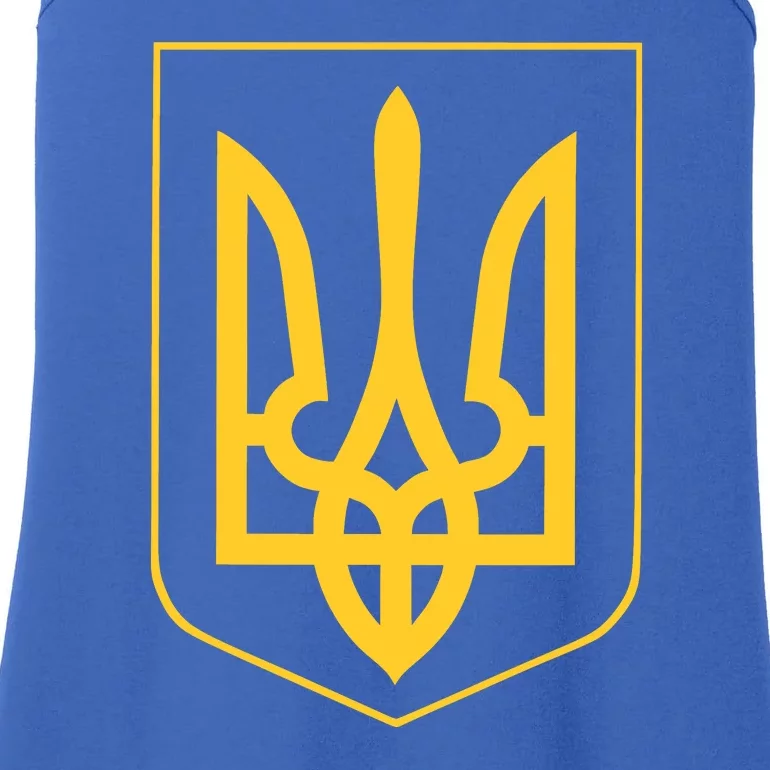 Ukraine Pride Ukrainian Coat Of Arms Ladies Essential Tank