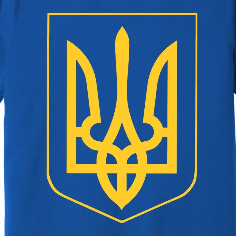 Ukraine Pride Ukrainian Coat Of Arms Premium T-Shirt