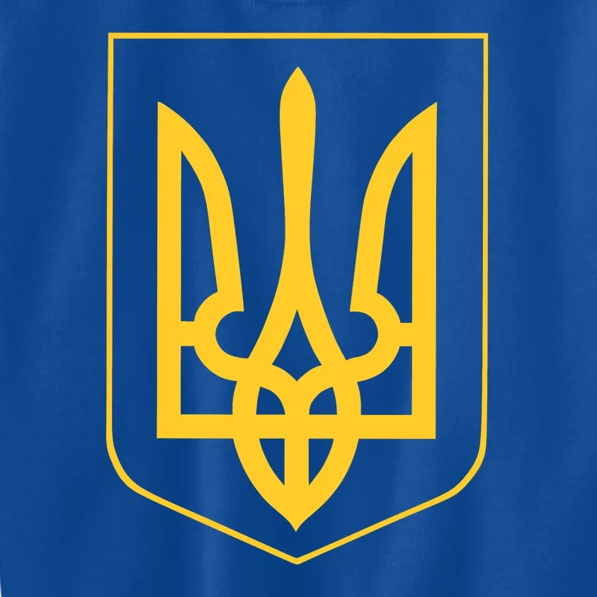 Ukraine Pride Ukrainian Coat Of Arms Kids Sweatshirt