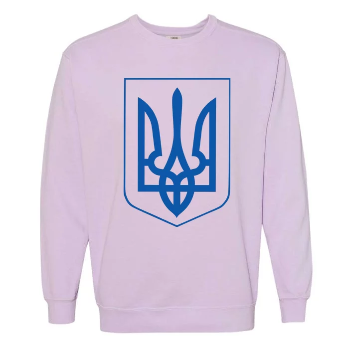 Ukraine Pride Ukrainian Coat Of Arms Garment-Dyed Sweatshirt