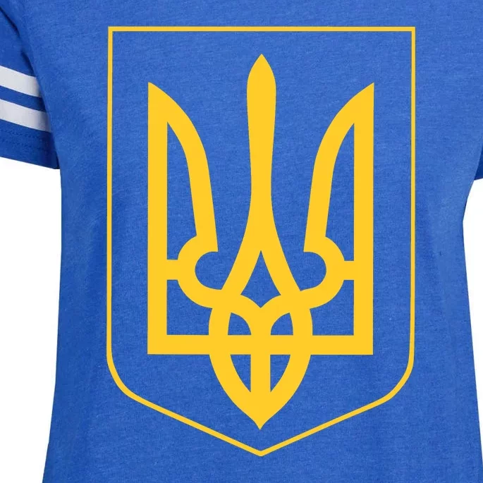 Ukraine Pride Ukrainian Coat Of Arms Enza Ladies Jersey Football T-Shirt