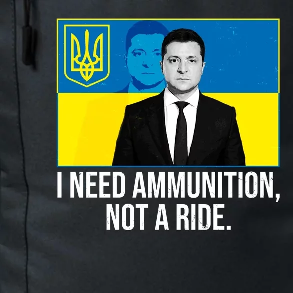 Ukraine President Volodymyr Zelensky I Need Ammunition Not A Ride Daily Commute Backpack