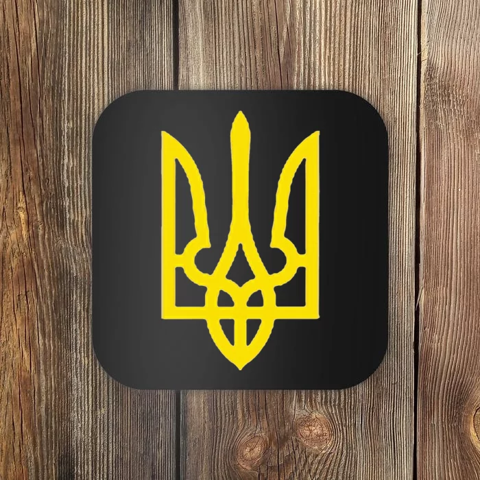 Ukrainian President Volodymyr Zelensky Ukraine Emblem Coaster