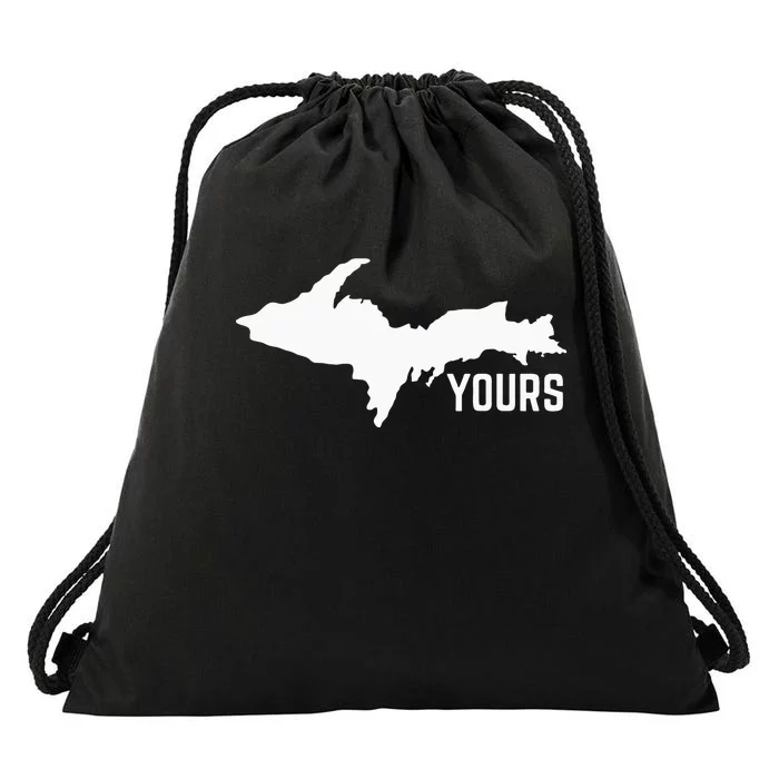 U P Yours Upper Peninsula Drawstring Bag