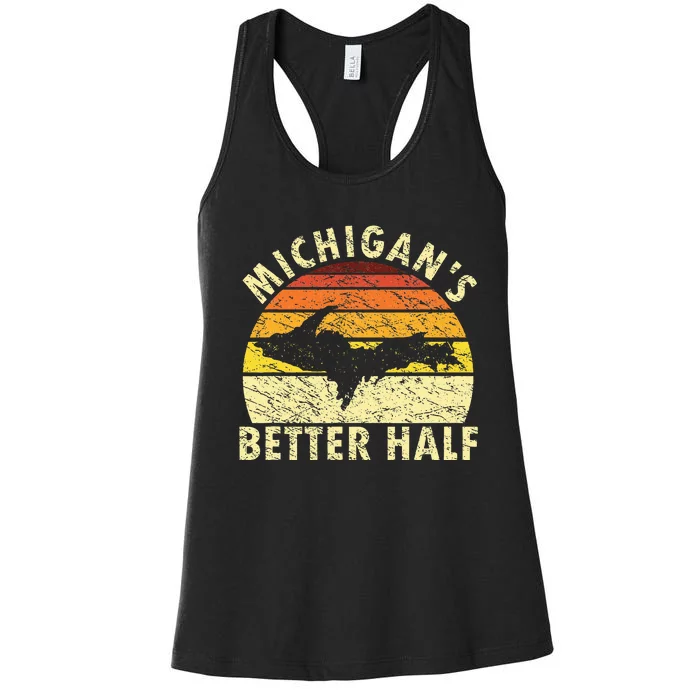 Upper Peninsula Yooper Upper Michigan Women's Racerback Tank