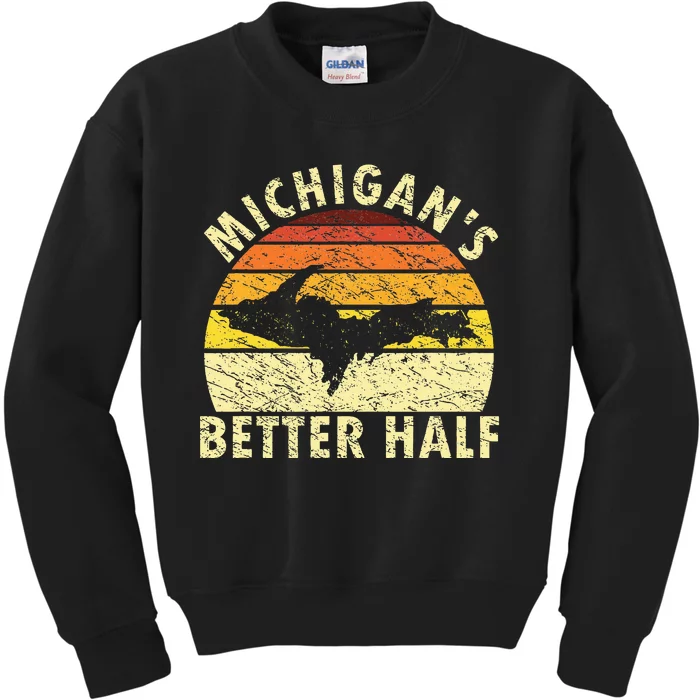 Upper Peninsula Yooper Upper Michigan Kids Sweatshirt