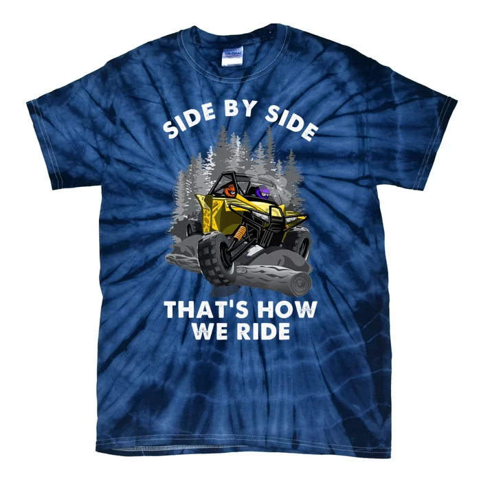 UTV Quad Bikers Off Roading Four Wheeler For Couples Tie-Dye T-Shirt