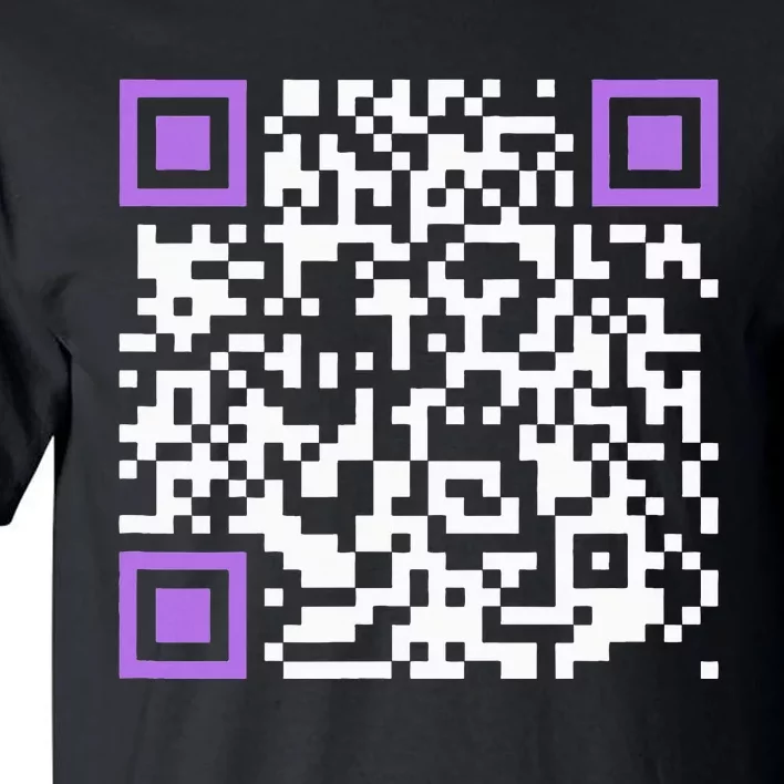 Unique Qrcode With Humorous Hidden Message Tall T-Shirt