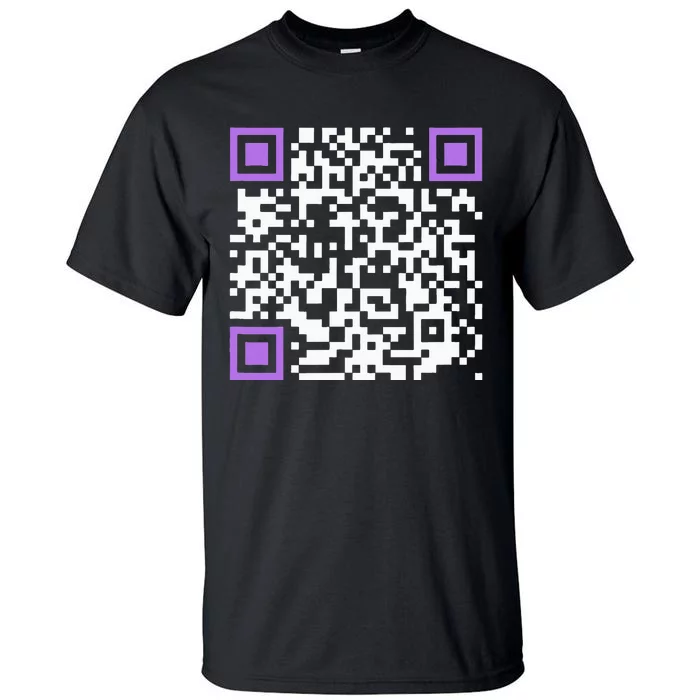 Unique Qrcode With Humorous Hidden Message Tall T-Shirt