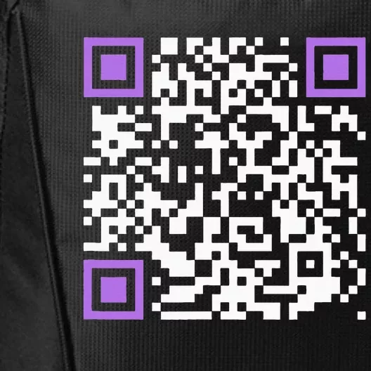 Unique Qrcode With Humorous Hidden Message City Backpack